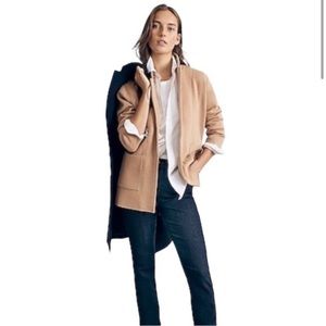 J.CREW Sophie Open-front Sweater Blazer Camel S